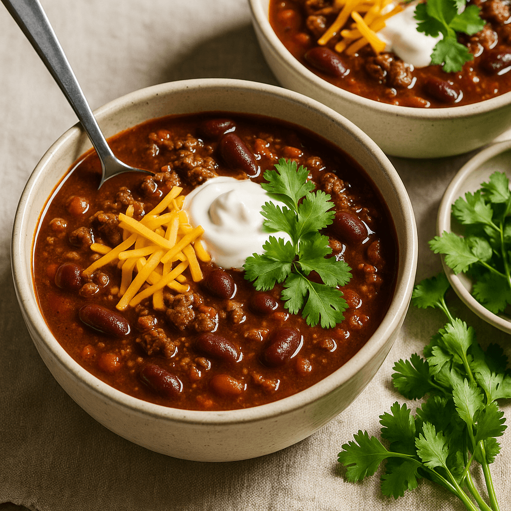 Slow Cooker Beef Chili step photo