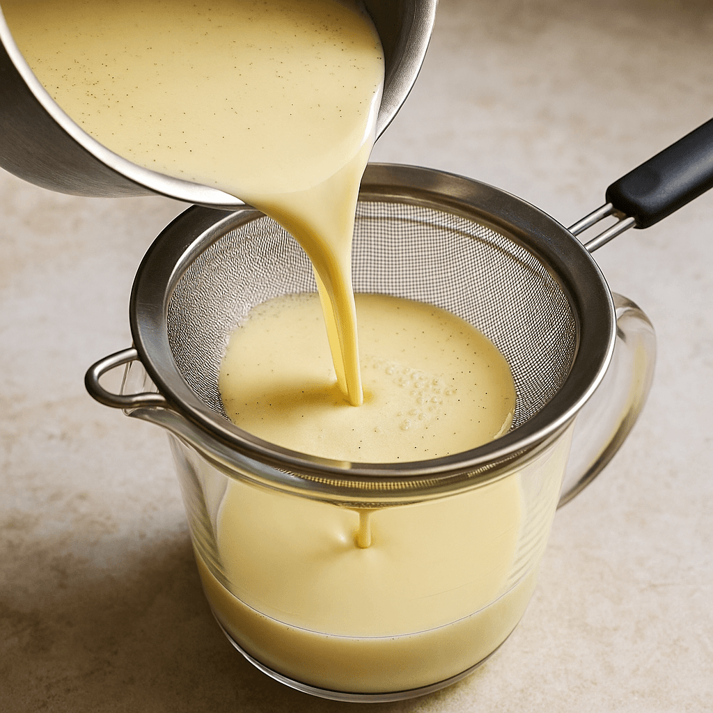 Vanilla Bean Crème Brûlée step photo