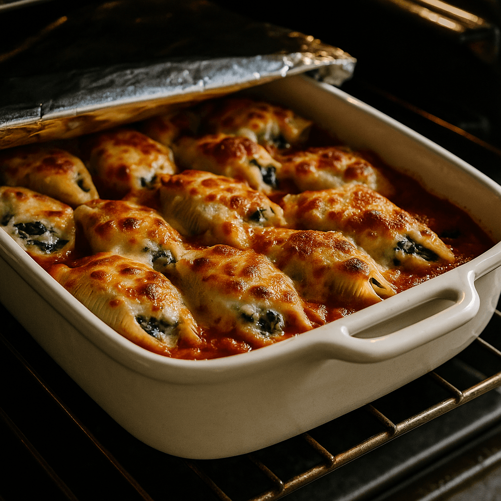 Vegetarian Stuffed Shells step photo
