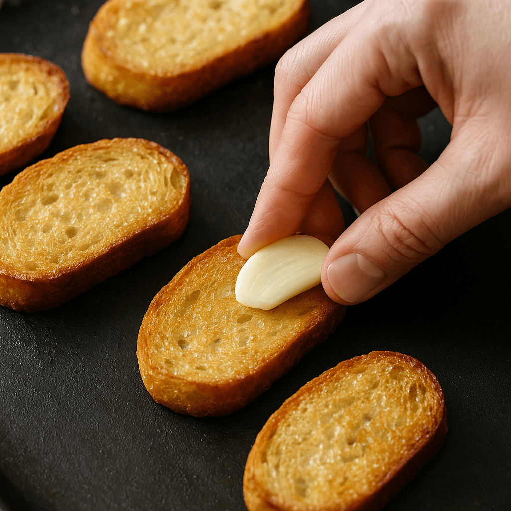 Roasted Tomato and Burrata Crostini step photo
