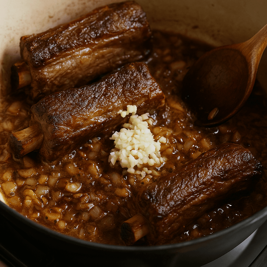 Slow-Braised Beef Short Ribs step photo
