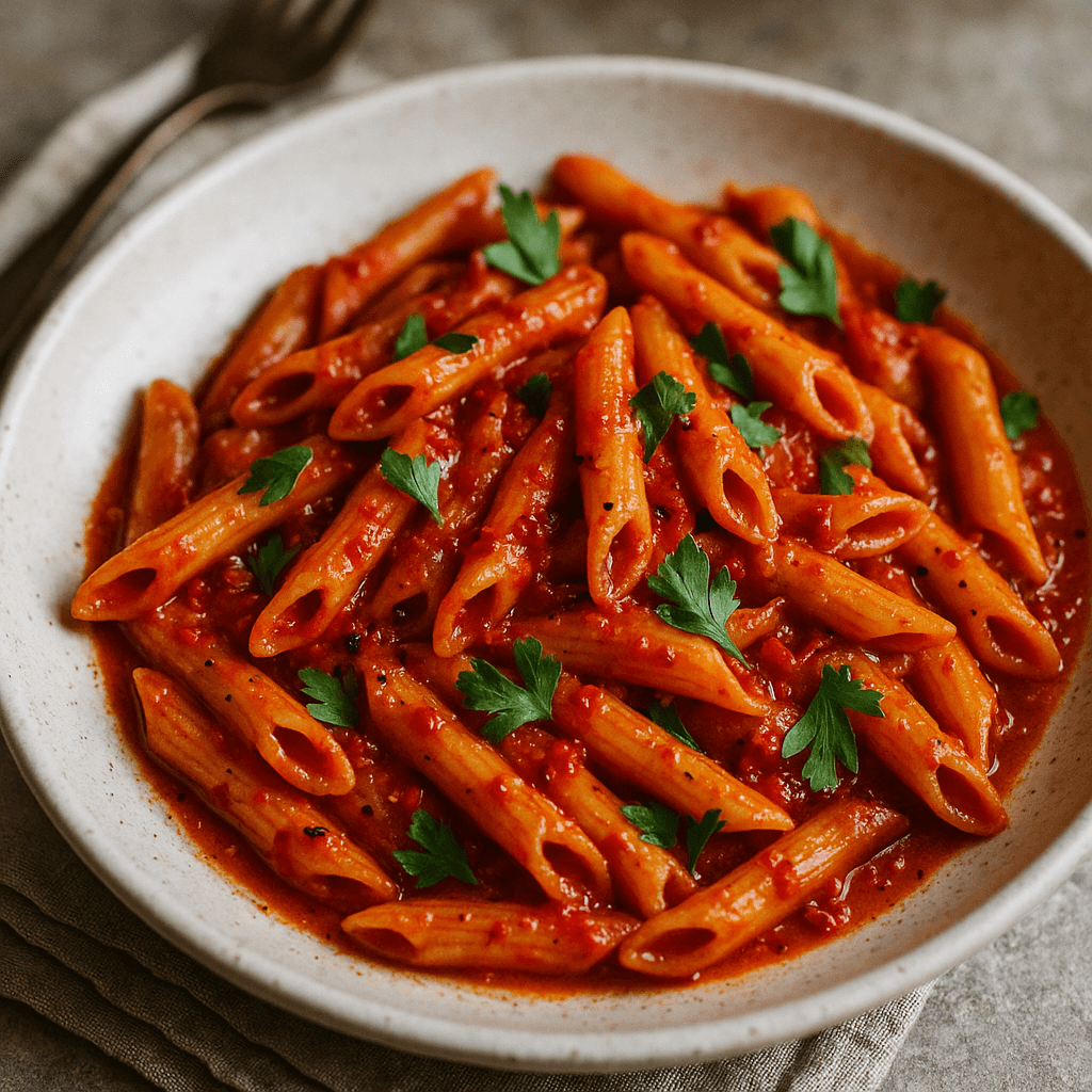Spicy Arrabbiata Pasta hero image