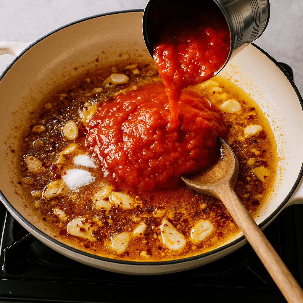 Spicy Arrabbiata Pasta step photo