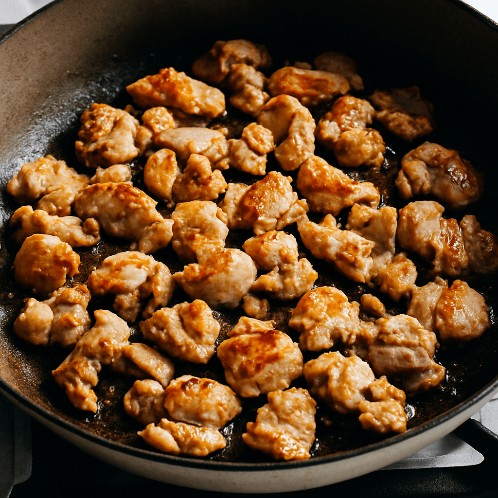 Spicy Thai Basil Chicken step photo