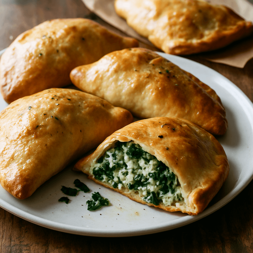Spinach Ricotta Calzones hero image