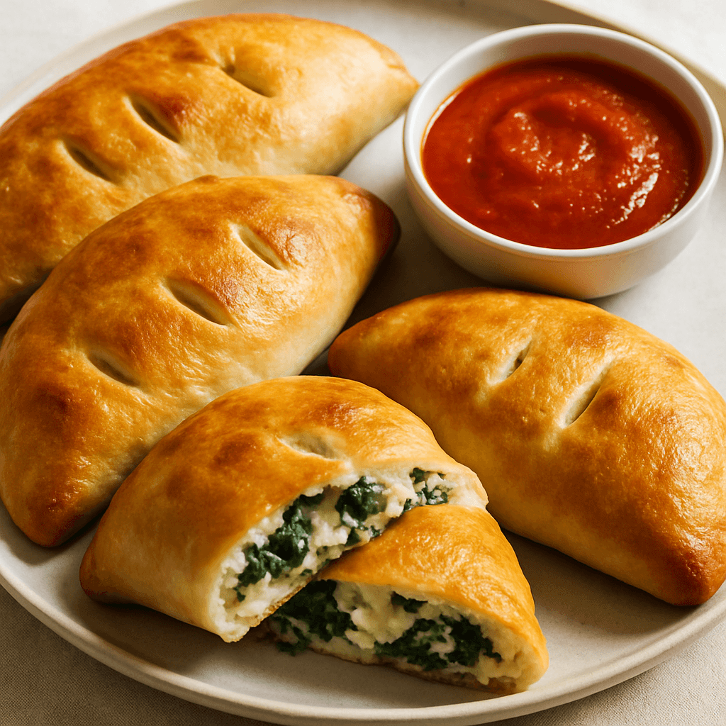 Spinach Ricotta Calzones step photo