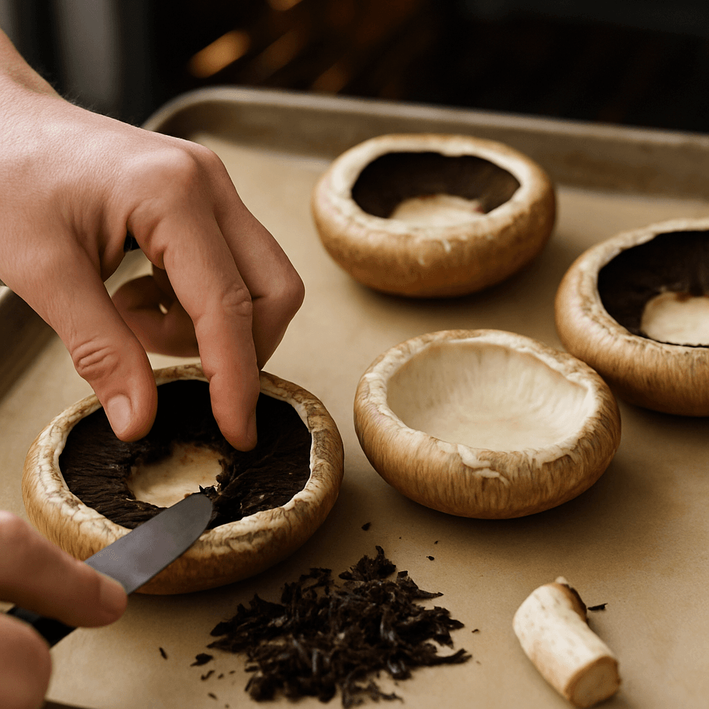 Stuffed Portobello Mushrooms step photo