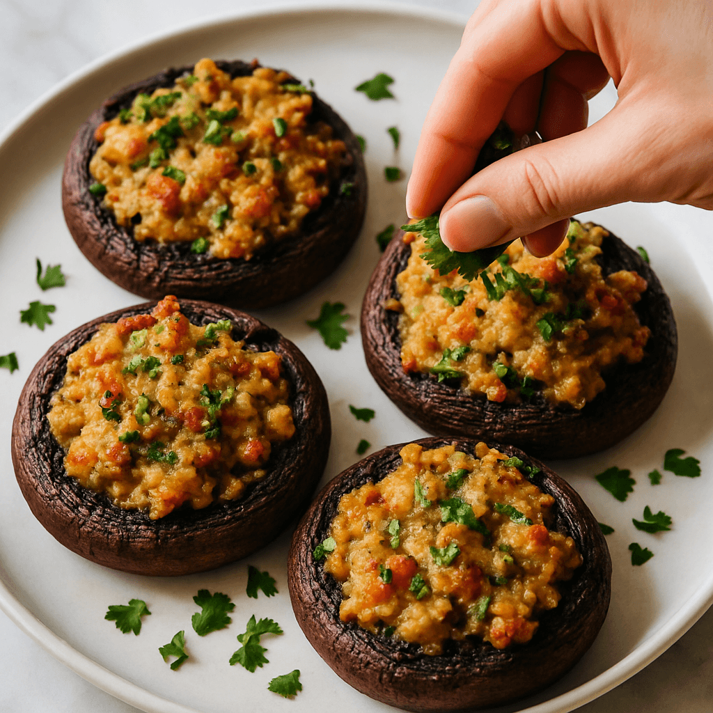 Stuffed Portobello Mushrooms step photo