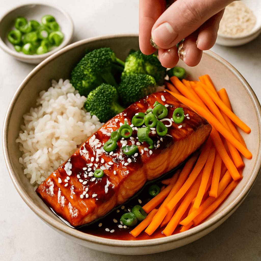 Teriyaki Salmon Bowl step photo