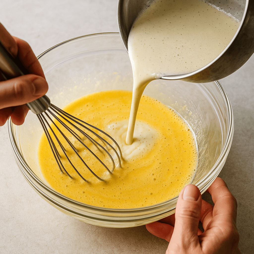 Vanilla Bean Crème Brûlée step photo