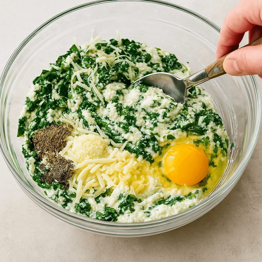 Vegetarian Stuffed Shells step photo