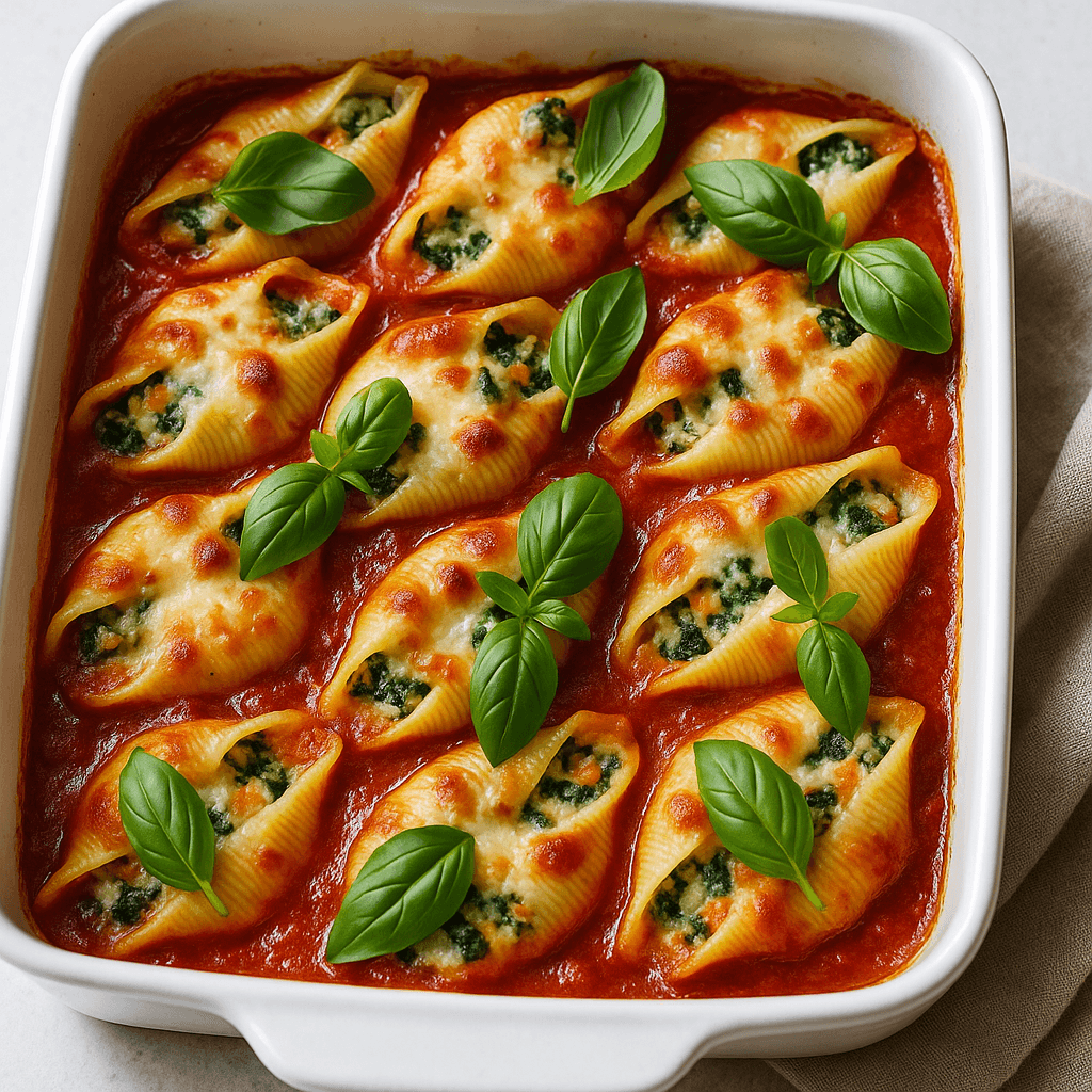 Vegetarian Stuffed Shells step photo